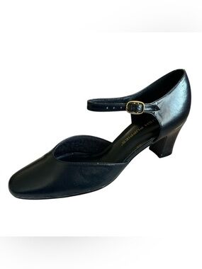 Hush Puppies Black Mary Jane Block Heel Pumps | Size 8M